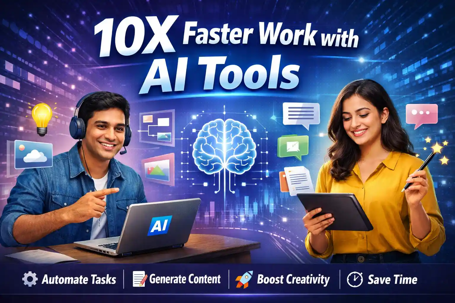 Ai tools bebohar kore kaj