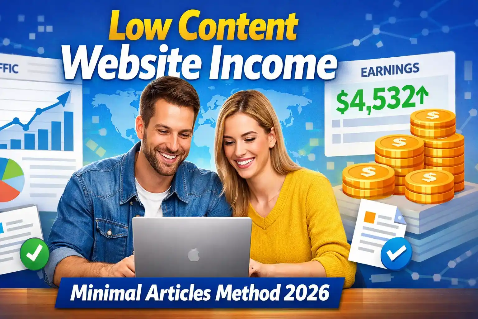 Low content website income