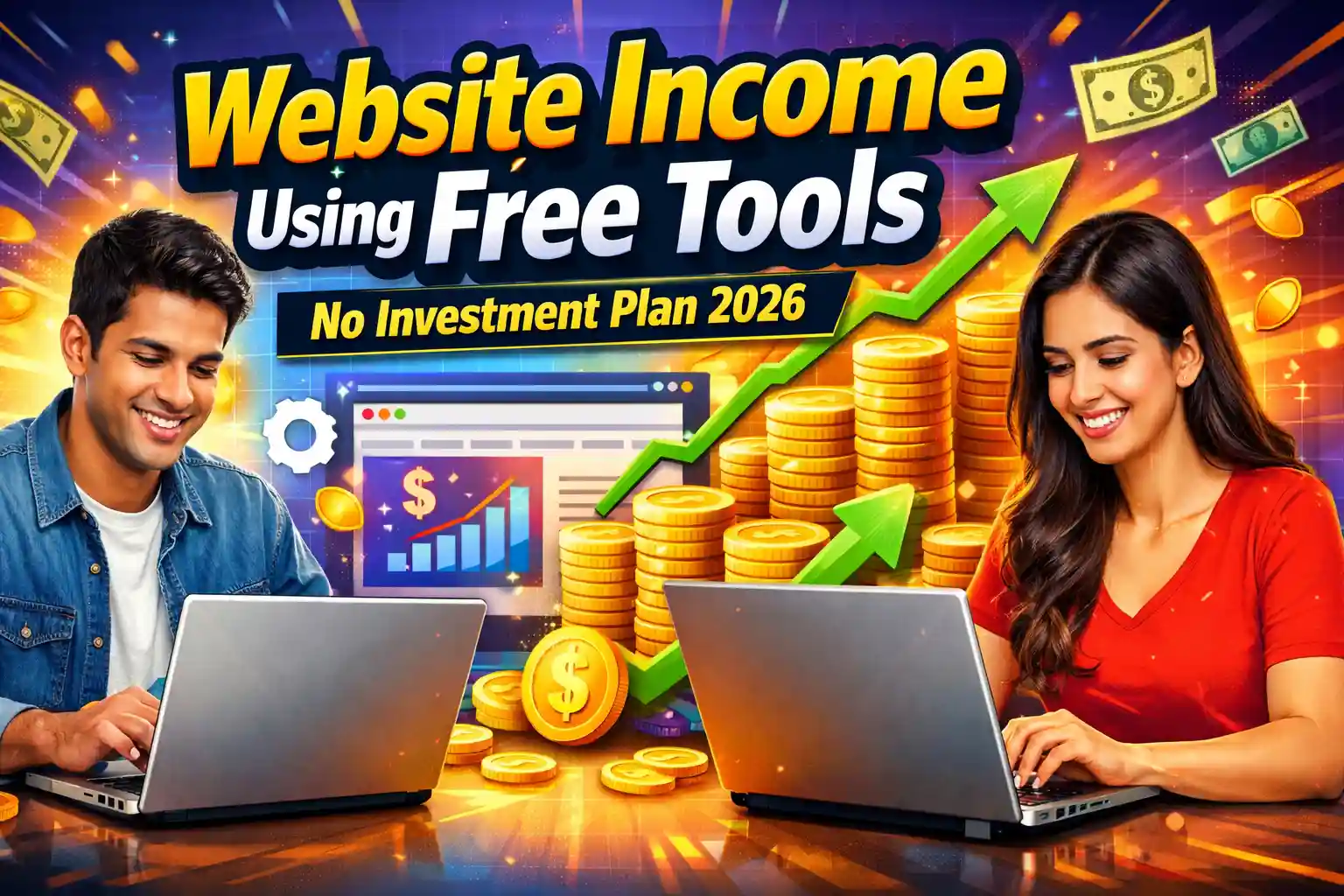 Website income using free tools