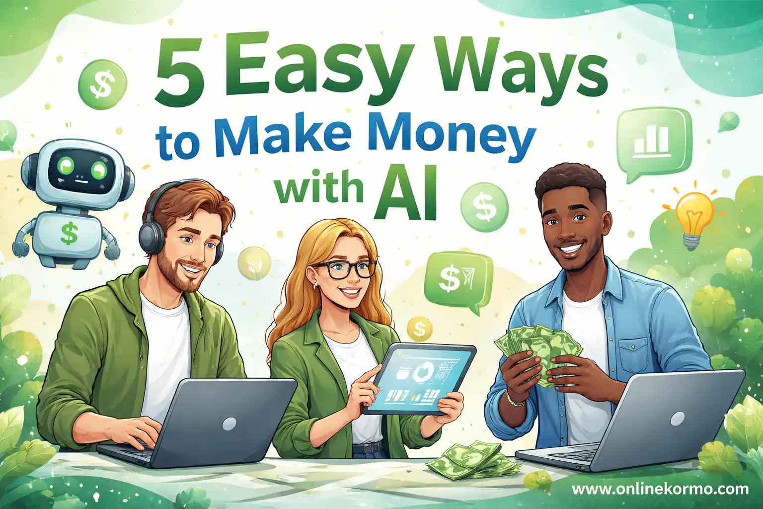 5 easy ways to make money with ai usa guide