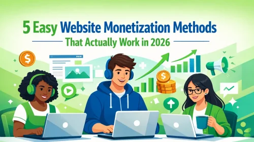 5 easy website monetization methods 2026