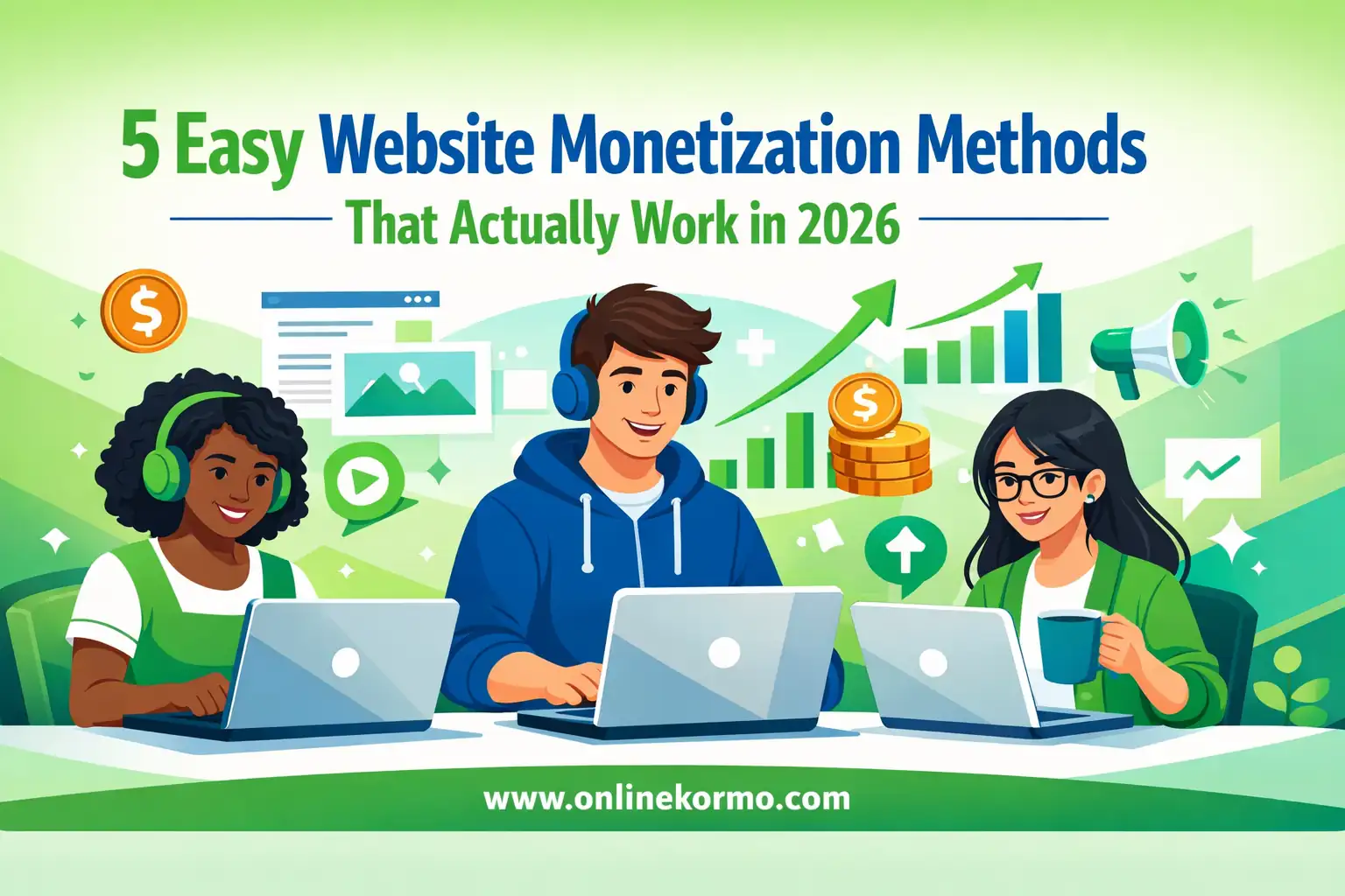 5 easy website monetization methods 2026