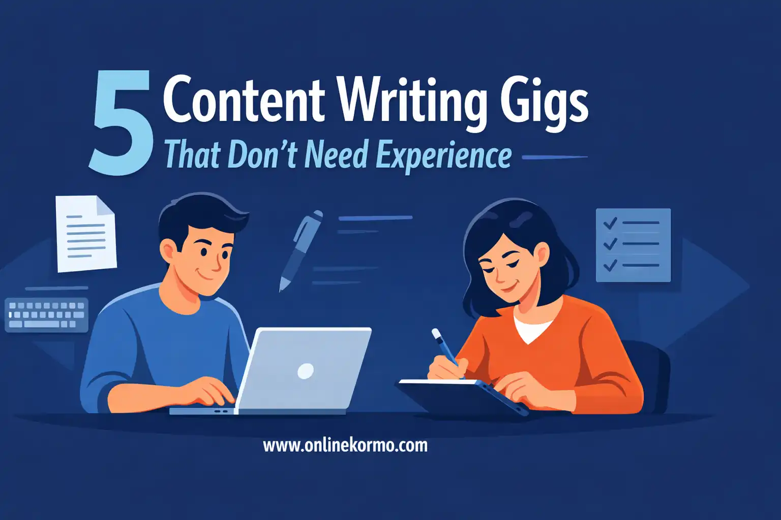 content writing gigs without