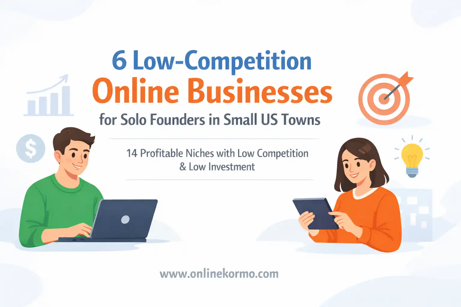 low competition online businesses solo founders small us towns