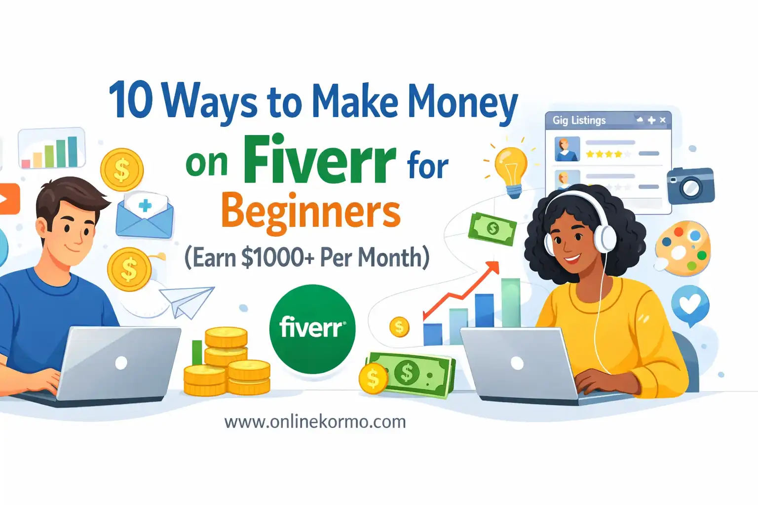 make money on fiverr for beginners earn 1000 per month