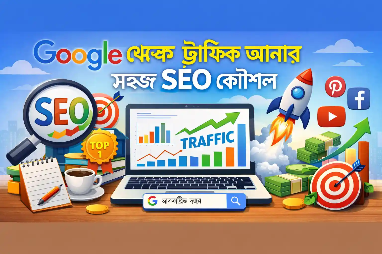 google theke traffic anar sohoj seo koushol